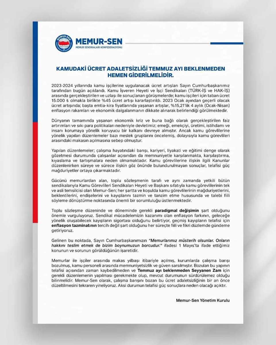 mavera4720's tweet photo. Seçime 5 kala talepleri karşılanmayan tek kesim memurlar sanırım.Temmuz beklenmeden Memura seyyanen zam yapılmalı, kamudaki ücret dengesizliği bir an önce giderilmeli, Memur bu cendereden kurtarılmalıdır. 11.500 ₺ alan memurlara , 13₺ alan öğretmenlere bunun izahı yapılamaz. https://t.co/gzmYu0l0KZ