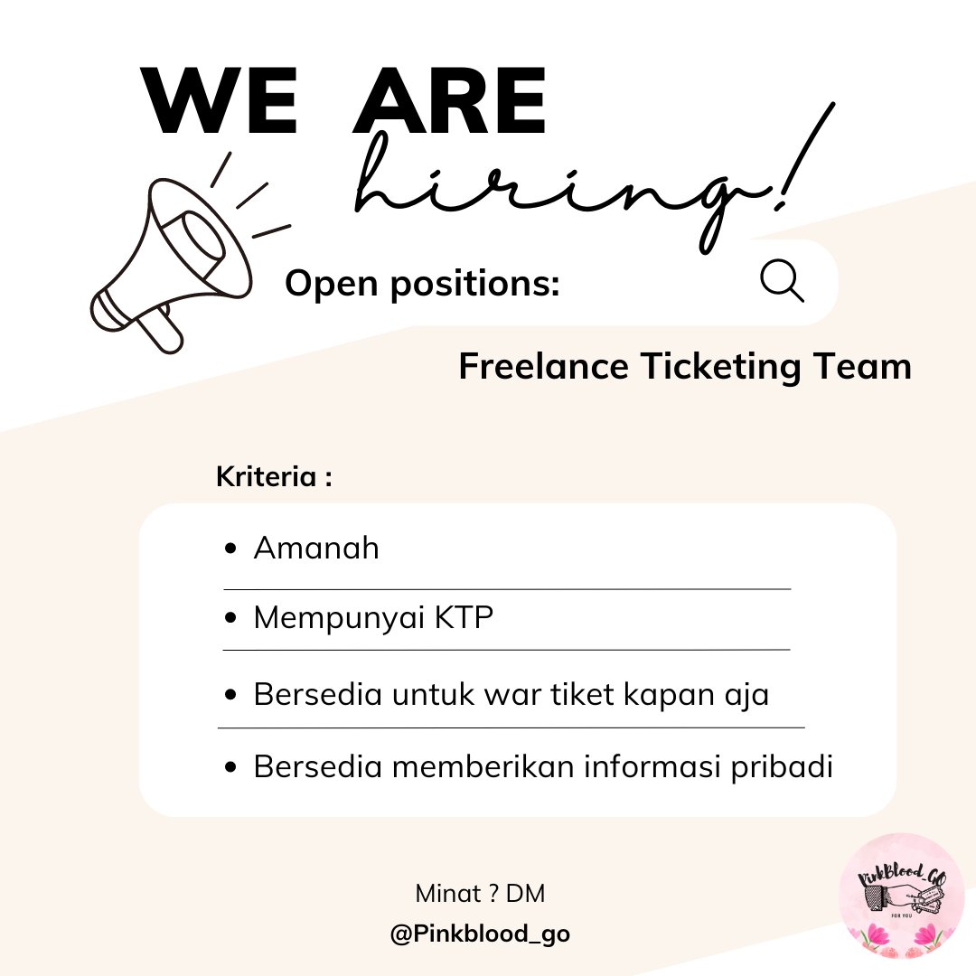 hepiiiiiikiyowo's tweet image. Halo gais, bagi yang minat bisa langsung DM ya 😀

#freelancer 
#hiring 
#openhiring