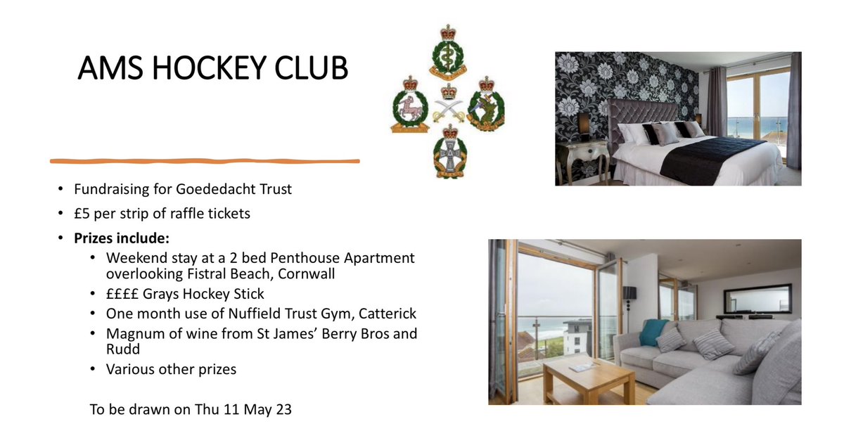 Army Medical Services Hockey π¬π§ (@ams_hockey) on Twitter photo AMS Hockey Club Fundraising Raffle πποΈ You can use the QR code on this post or come down and see one of the team at the Inter-Corps hockey tournament this week (9-11 May 23) in Aldershot! The raffle draw is on Thu 11th May 23 π @ArmyMedServices <a href="/Army_Hockey_UK/">Army Hockey</a> <a href="/ArmySportASCB/">Army Sport</a> AMS Hockey Club Fundraising Raffle πποΈ You can use the QR code on this post or come down and see one of the team at the Inter-Corps hockey tournament this week (9-11 May 23) in Aldershot! The raffle draw is on Thu 11th May 23 π @ArmyMedServices <a href="/Army_Hockey_UK/">Army Hockey</a> <a href="/ArmySportASCB/">Army Sport</a>