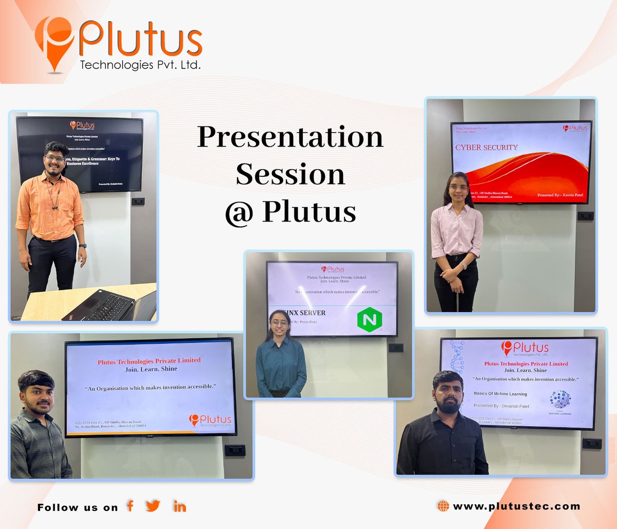 plutustec's tweet photo. #thankyou to all the participants for their #hardwork and dedication, and to our Learning and Development team for organizing and facilitating these valuable sessions.🙌

#CollaborativeLearning #PublicSpeaking #PresentationSkills #EmployeeDevelopment #Teamwork #Plutus #plutustech https://t.co/a3wiukg6JF