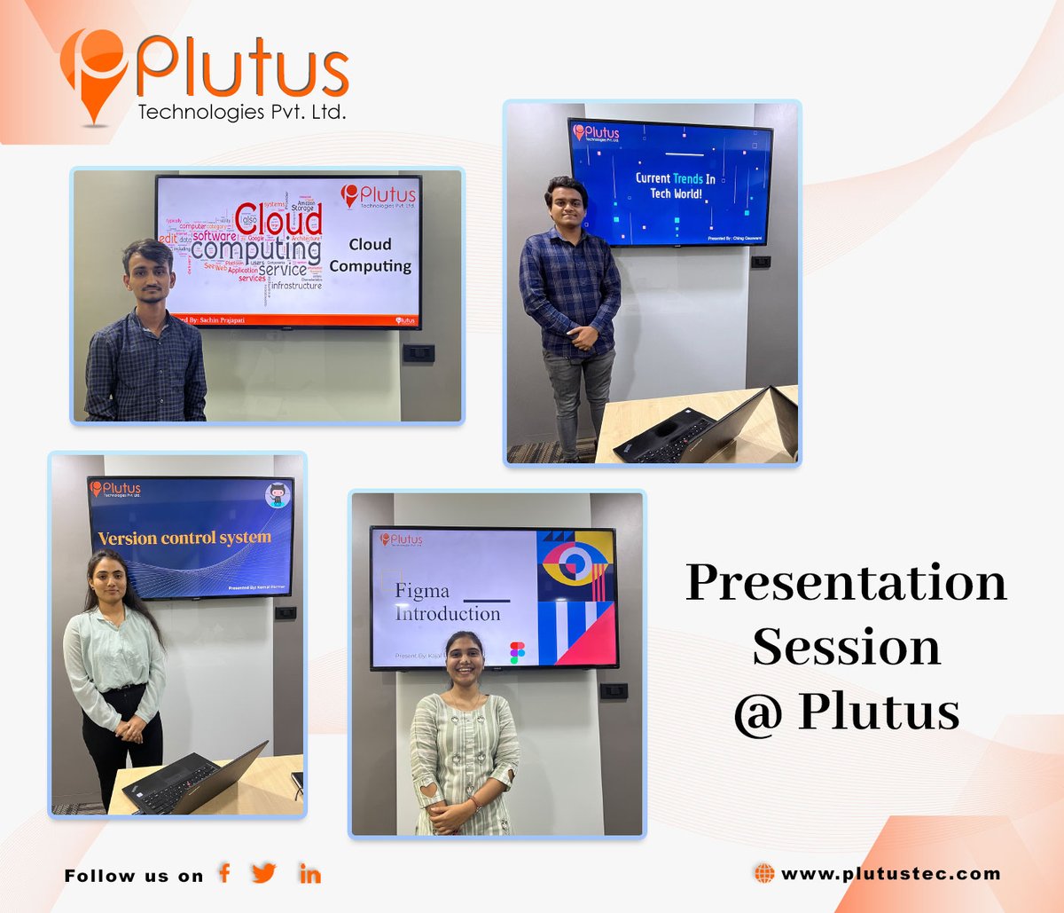 plutustec's tweet photo. #thankyou to all the participants for their #hardwork and dedication, and to our Learning and Development team for organizing and facilitating these valuable sessions.🙌

#CollaborativeLearning #PublicSpeaking #PresentationSkills #EmployeeDevelopment #Teamwork #Plutus #plutustech https://t.co/a3wiukg6JF