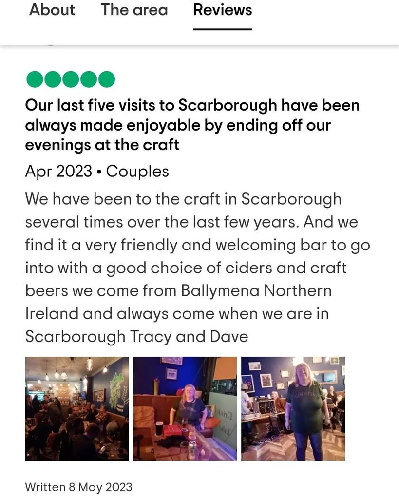 TheCraftBarUK's tweet photo. Another lovely review 😊  always a pleasure to see these guys when they visit 😍 https://t.co/U5nMSfv3V2 https://t.co/uqWqXLzUlL