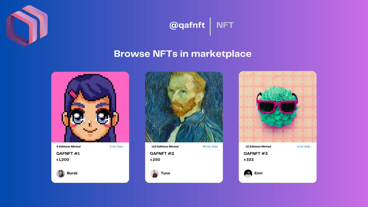 qaf_nft's tweet photo. Attention NFT creators and collectors! Manage multiple NFT projects on one panel with ease. No development knowledge needed. Try it out now! https://t.co/HWjC5S1BS0
#NFTmarketplace #NFTcreator #art #NFTcollector #music #digitalart #entertainment https://t.co/vy7alJ8VwW