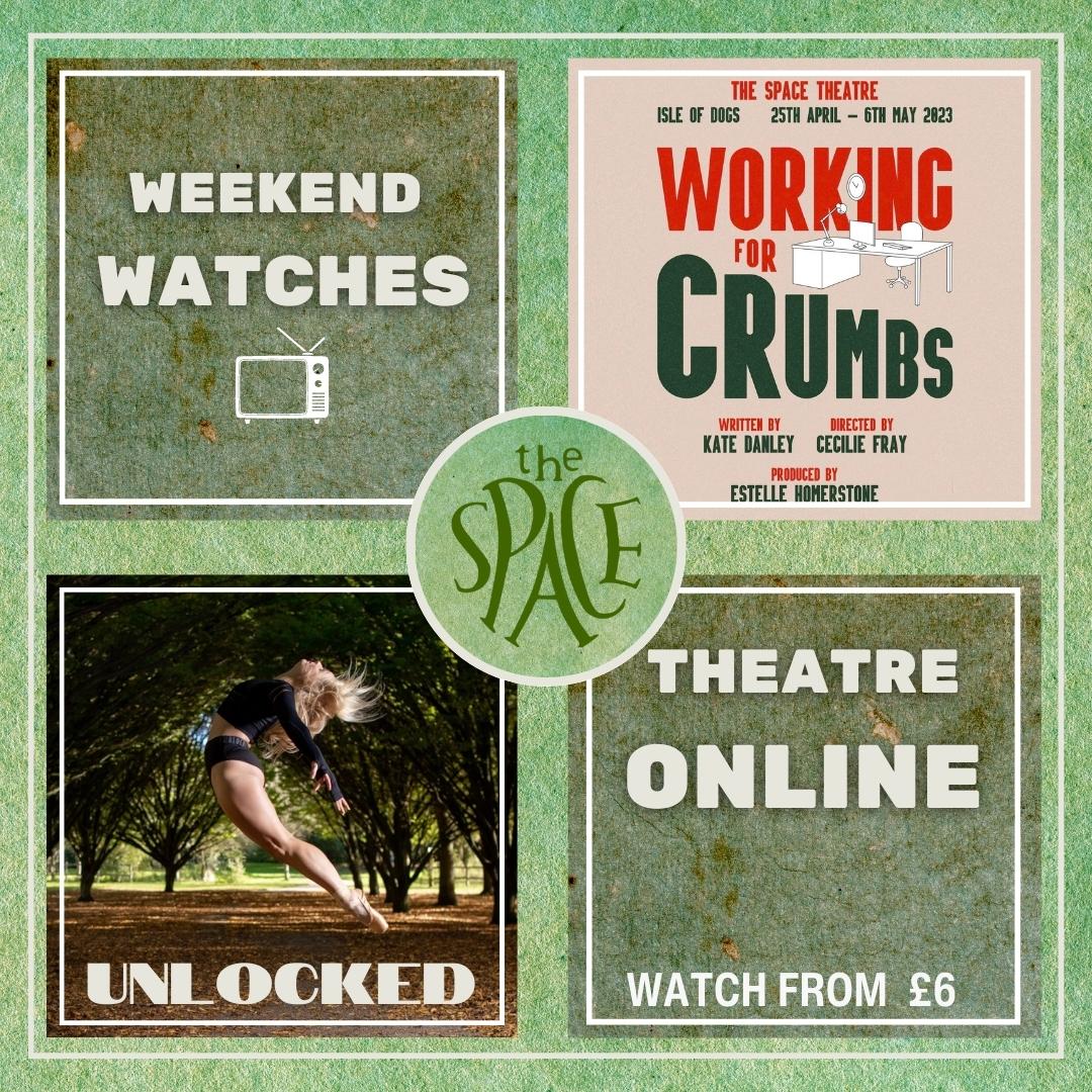 The Space (@spaceartscentre) on Twitter photo 📺 Weekend Watches 📺
Everything available On Demand from the Space this weekend:
🍪Working for Crumbs - <a href="/Working4Crumbs/">Working for Crumbs</a> - Offies nominated
💃Unlocked - <a href="/NovaGraceProds/">NovaGraceProductions</a>
Watch online from £6
Book via our Theatre Online page
#digitaltheatre #theatreonline #comedy #danceonline 📺 Weekend Watches 📺
Everything available On Demand from the Space this weekend:
🍪Working for Crumbs - <a href="/Working4Crumbs/">Working for Crumbs</a> - Offies nominated
💃Unlocked - <a href="/NovaGraceProds/">NovaGraceProductions</a>
Watch online from £6
Book via our Theatre Online page
#digitaltheatre #theatreonline #comedy #danceonline