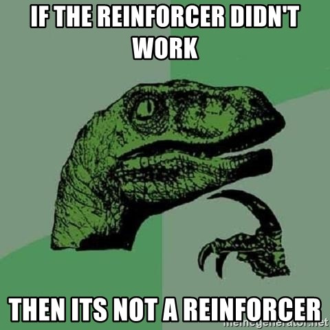 MOProjectAccess's tweet image. By definition, reinforcement means whatever followed the behavior INCREASES the behavior. There are many times we hear “I tried reinforcements and it doesn’t work”. It is very likely we have not found a reinforcer for that student! Find something that changes behavior!