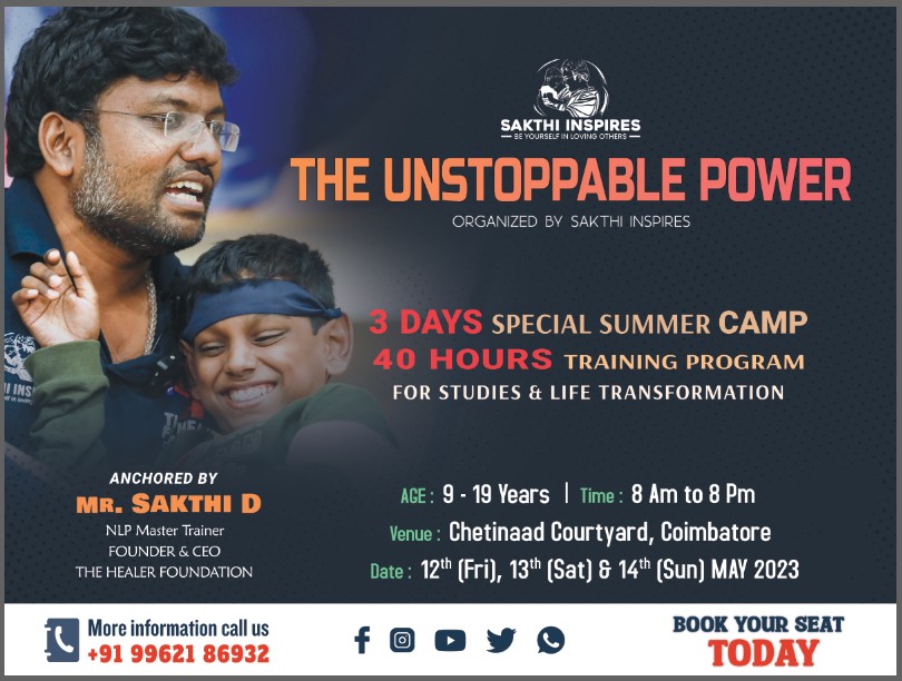 TheHealerFound1's tweet photo. Give your children a life transformation vacation... Register Now : 9962186932 https://t.co/knFcFxQWeh
