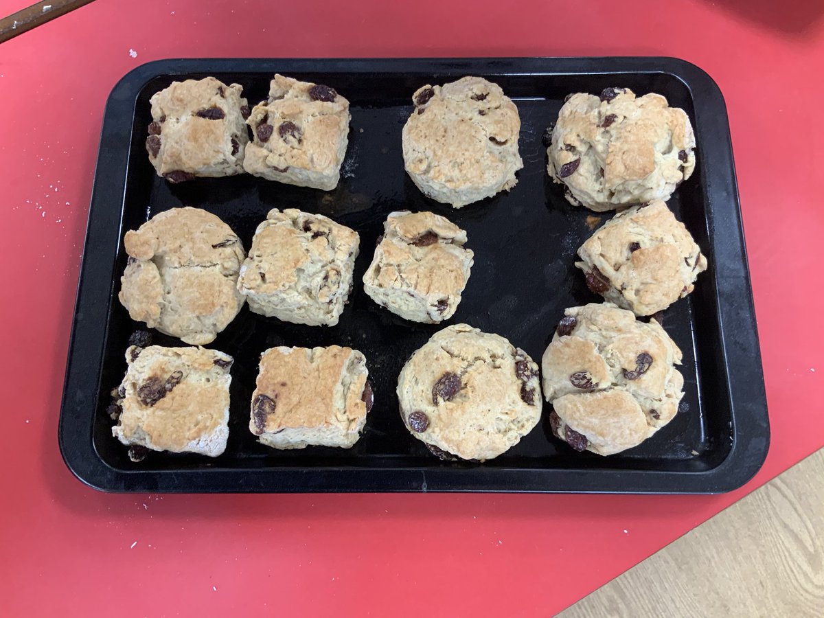 rdpsreception's tweet photo. We all loved baking scones for our afternoon tea for our garden party to celebrate the Coronation. #rdpsbutterflies @BuckinghamofUK #kingscoronation https://t.co/iRnaILoeB3