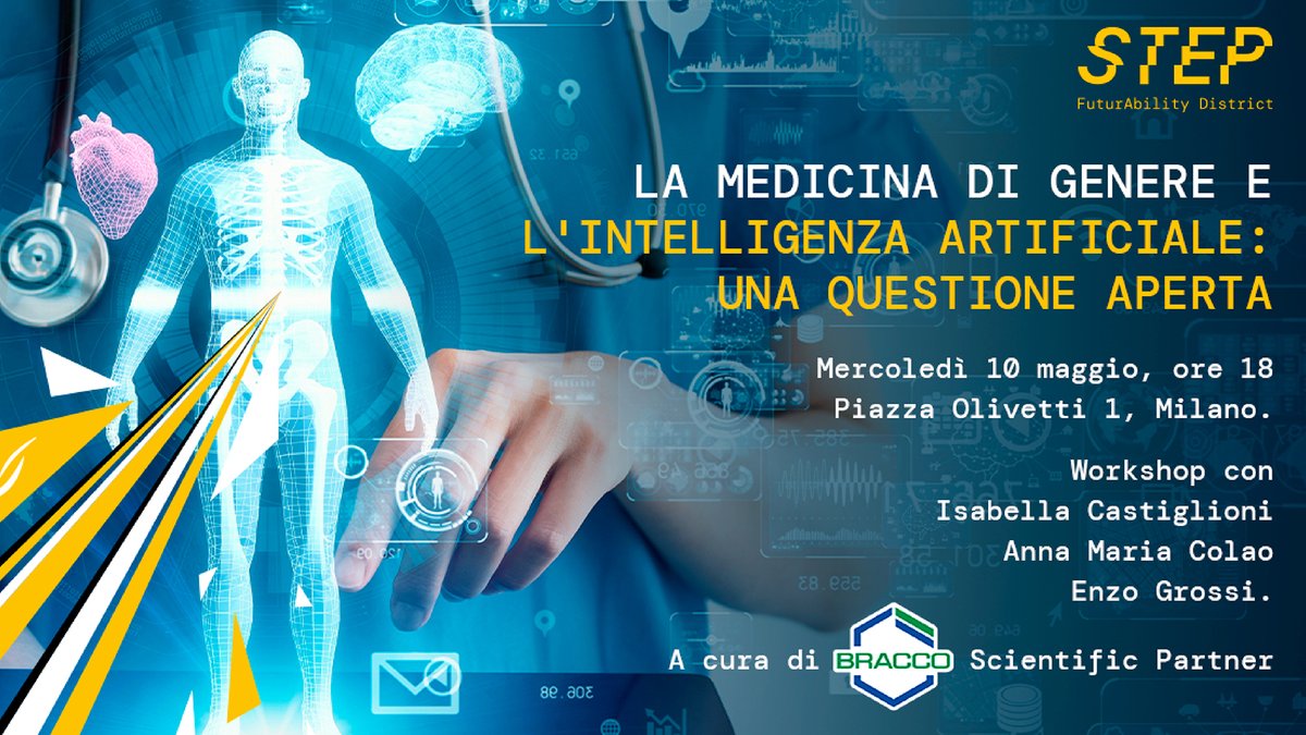 FondBracco's tweet photo. Mercoledì 10 maggio alle 18, si terrà presso STEP a Milano un incontro organizzato dal Gruppo Bracco dedicato alla medicina di genere, che studia l’influenza delle differenze biologiche e di genere sulla salute. Partecipa all’evento 👉🏻 https://t.co/TE5UTOJgOi https://t.co/SyoKx8QTU7