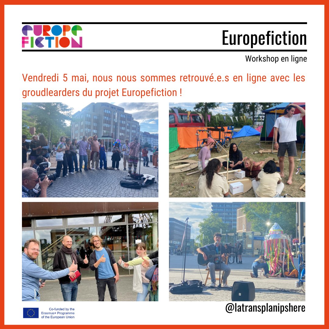 LaTranspla's tweet photo. We found ourselves online with the @europefiction project groudlearders!
It was led by a specialised educator, who has worked on intercultural encounters and camps. We then worked with her on the awareness concept for our camp! https://t.co/fJvI8nRqu4