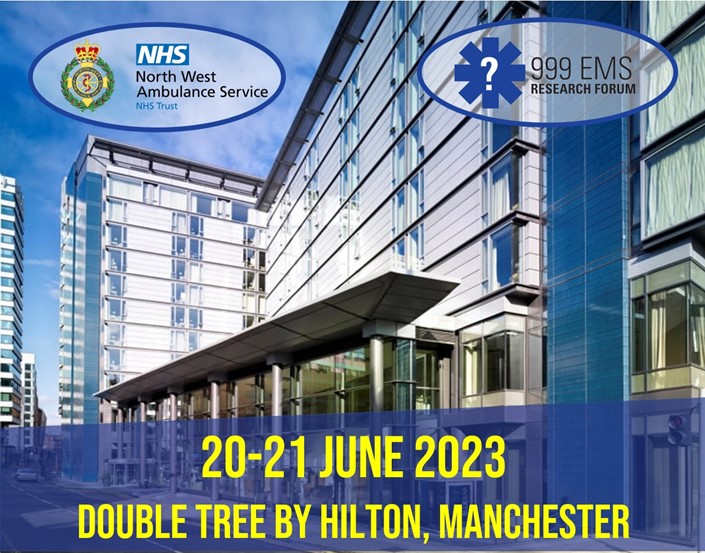 AACE_org's tweet photo. Agenda announced and registrations open for the #999 #EMS Research Forum Annual Conference ( @999EMSRF ), 20 - 21 June 2023.

Get further details here.
https://t.co/o9C0H28E9v

@daren_mochrie @NWAmbulance @PRIMECentre @EmergencyMedBMJ @drsarahedwards @steve8ell #NARSG https://t.co/OO5qyeWhVa