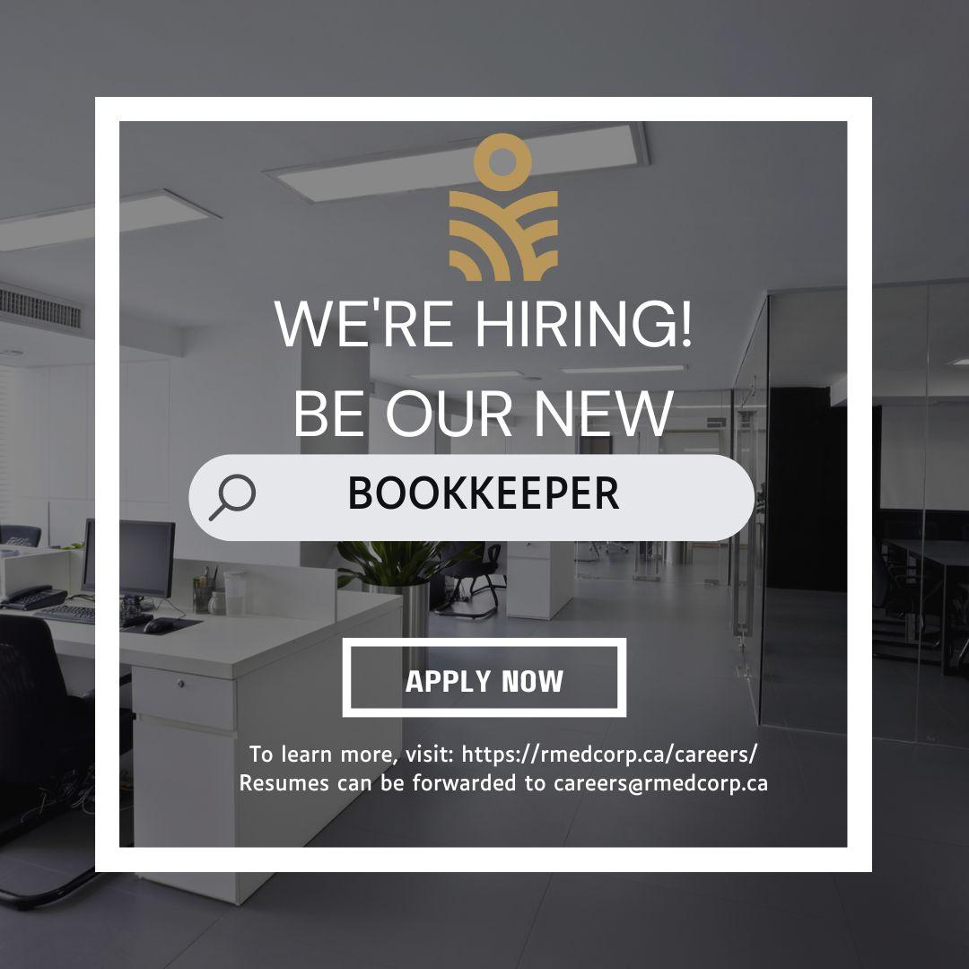 RMED is hiring a Bookkeeper! 
If you're detail-oriented, organized, and have experience with bookkeeping and accounting software, we encourage you to apply! 
To learn more about this position and how to apply, visit: rmedcorp.ca/careers/