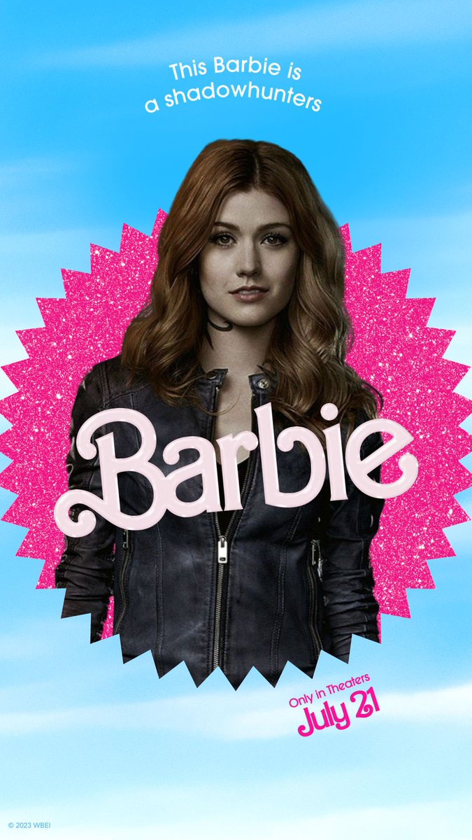 kmcnxmara's tweet photo. Clary, Mia, Julie and Abby x #BarbieMovie  poster @Kat_McNamara #shadowhunters #arrow #thestand #walkerindependence https://t.co/Dq7xYnvxvN