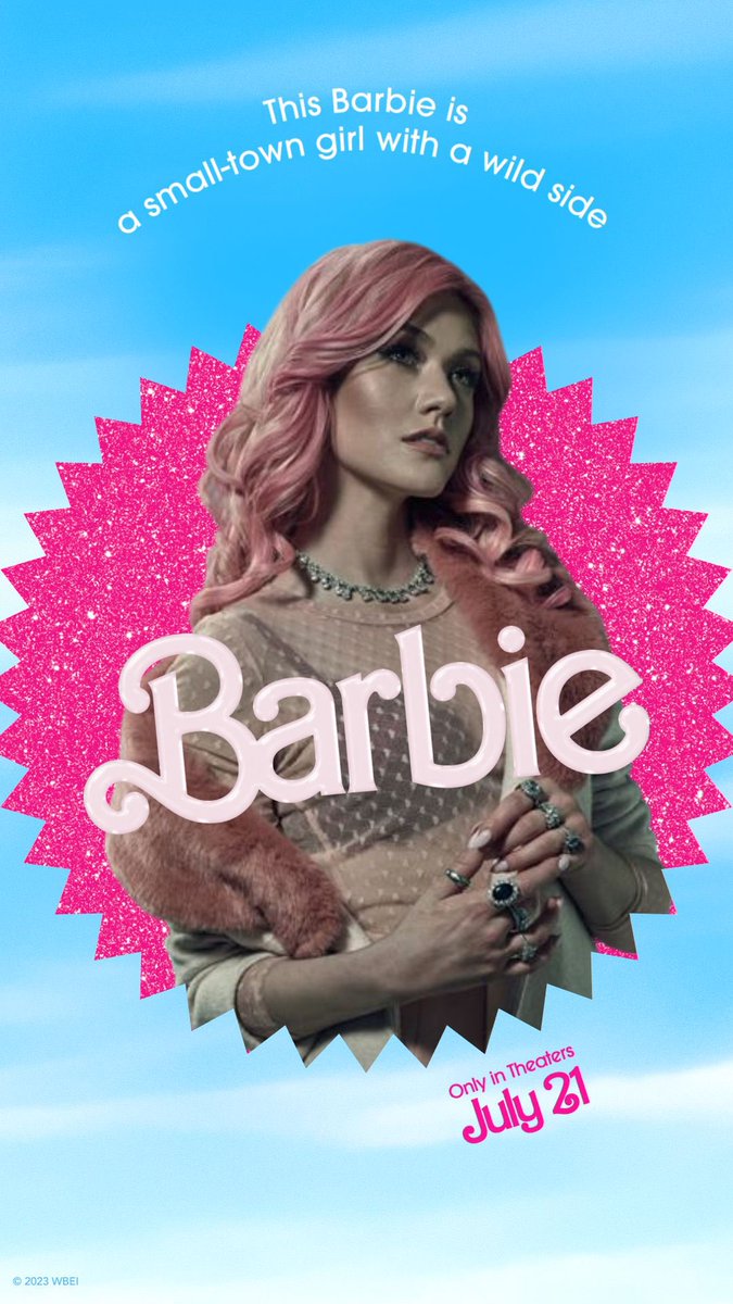 kmcnxmara's tweet photo. Clary, Mia, Julie and Abby x #BarbieMovie  poster @Kat_McNamara #shadowhunters #arrow #thestand #walkerindependence https://t.co/Dq7xYnvxvN