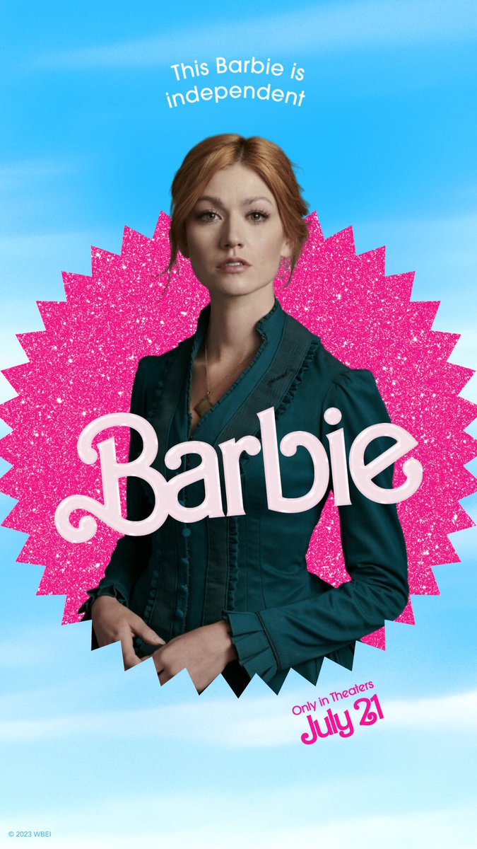 Clary, Mia, Julie and Abby x #BarbieMovie  poster <a href="/Kat_McNamara/">Katherine McNamara</a> #shadowhunters #arrow #thestand #walkerindependence