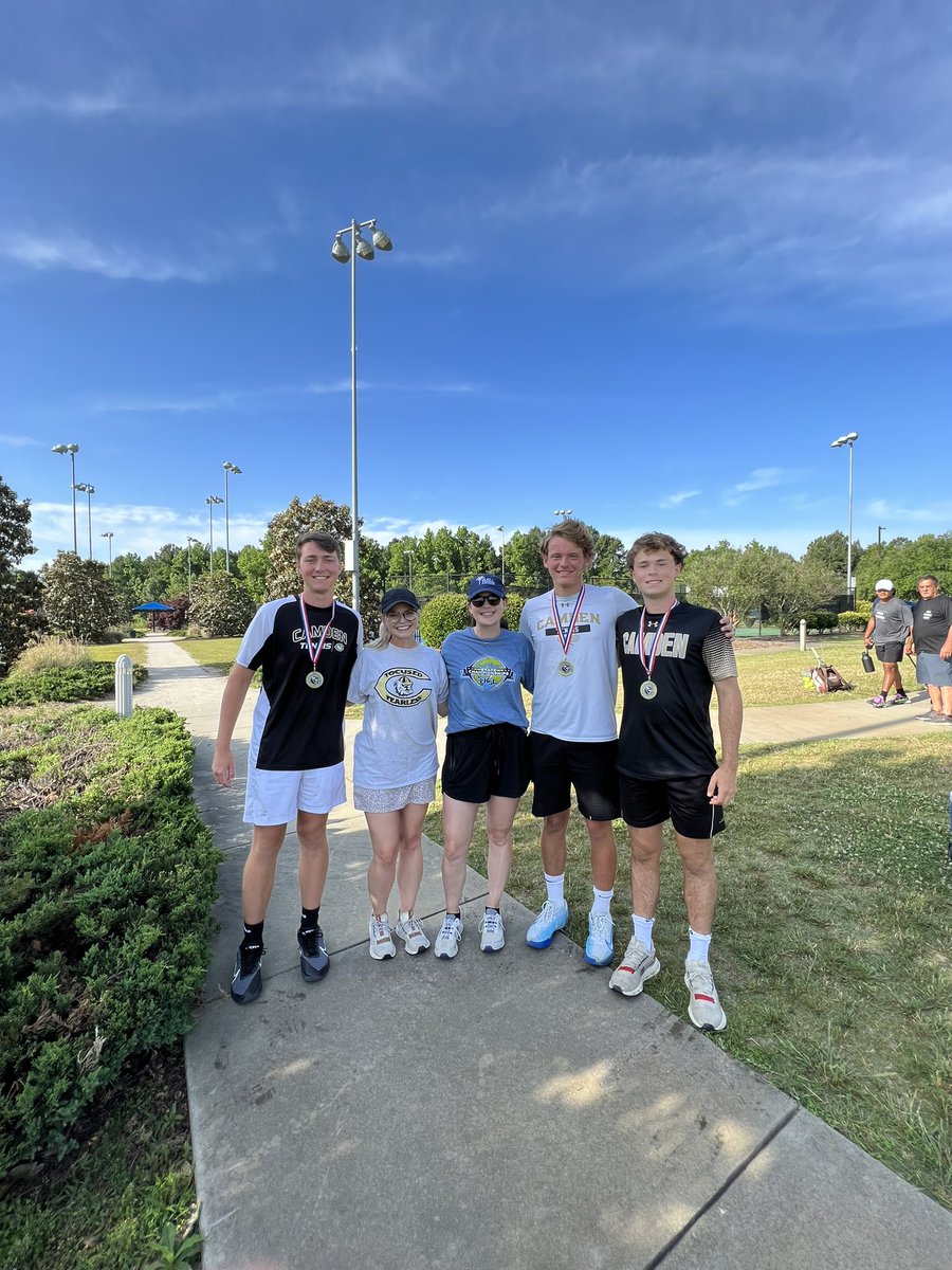 camdenbt's tweet photo. Our All State recipients are David Pope, Slade Funderburk, and Alex Hinton. 
This award is performance based, as they had to make it to the 2nd day of the SCHSL Singles Tournament to win. These boys are among the top 12 players in 1A, 2A and 3A https://t.co/OHwUXOG1Z5