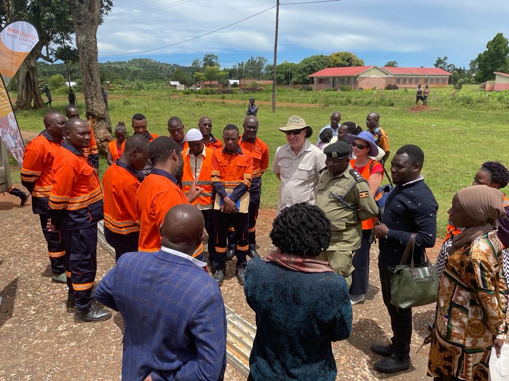 AusHCKenya's tweet photo. Learned so much visiting the Makuutu Rare Earths Project across the Bugweri, Bugiri and Mayuge districts in 🇺🇬where @RRM_Ug and ⁦@IONIC_RE⁩ are making a real difference with the #CriticalMinerals and #RareEarths #EnergyTransition. 🇦🇺#mining partnering with #Africa https://t.co/KegAO8BIjj