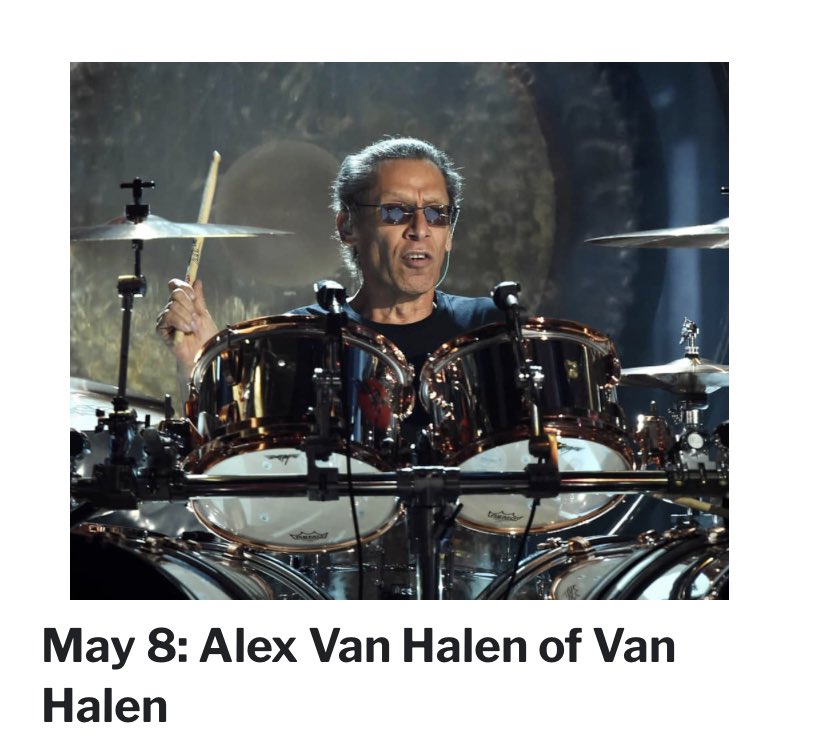 Happy 70th Birthday Alex Van Halen  via   