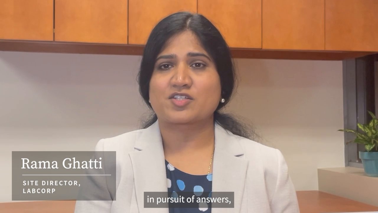 Labcorp on twitter rama ghatti site director shares how our team in