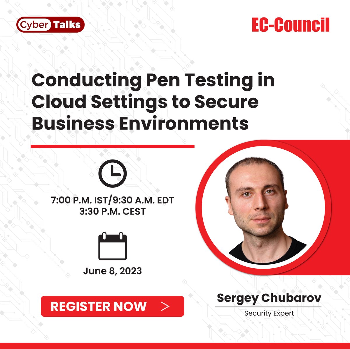 ECCOUNCIL's tweet image. Discover various #PenTestingTools and techniques, learn to devise strategies for #CloudSecurity, generate #PenTesting reports, meet #PenetrationTesting compliance, and more in our #Webinar! Register now: bit.ly/3LQxcqC
#Cybersecurity #Cloud #ECCouncil #CCSE