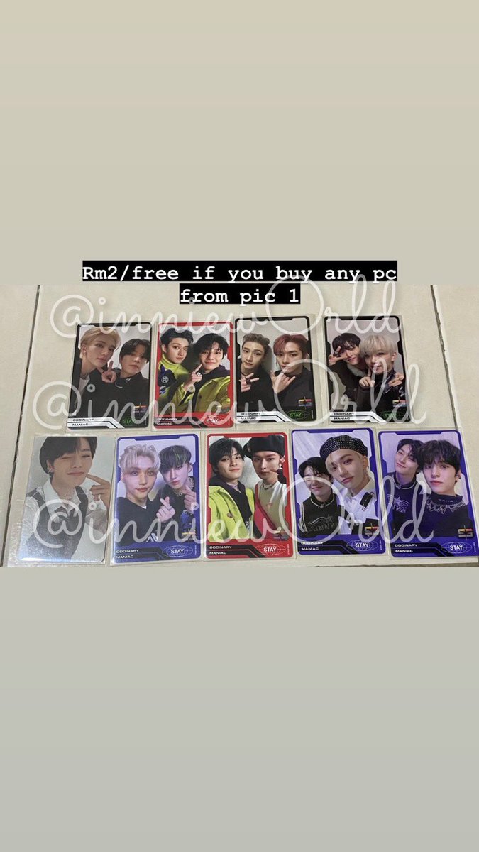 inniew0rld's tweet photo. CLEARANCE SALE EXC POSTAGE‼️ CAN NEGO (pls nego) I JUST WANT TO LET GO ALL OF THIS 💥💥 #pasarstraykids #pasarskz #skzmarketmy https://t.co/rOCiAwp4D1
