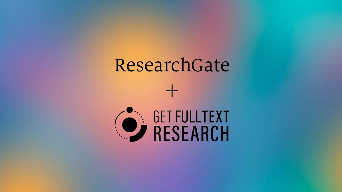 ResearchGate's tweet photo. #ResearchGate and @getftr_fulltext are partnering to deliver a new service that provides researchers with immediate, effortless access to articles on #ResearchGate that they are entitled to through institutional subscriptions.

Find out more: https://t.co/dm1g83fD13 https://t.co/HeGc3IdjXM