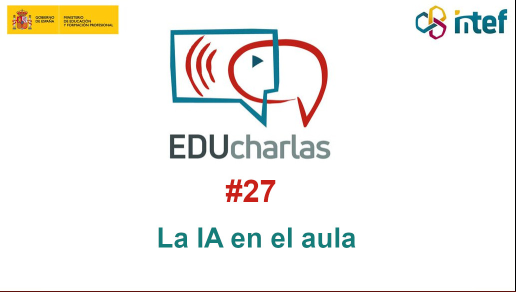 📢Si te perdiste la última #EDUcharla sobre #InteligenciaArtificial en el aula, con <a href="/lobo_tic/">Jorge Lobo</a> y <a href="/juandalibaba/">Juan David Rodríguez</a>, recuerda: ¡puedes verla en diferido a través de YouTube!

🗒️Descubre un resumen de los principales temas que se abordaron en este post: intef.es/educharlas_int…
