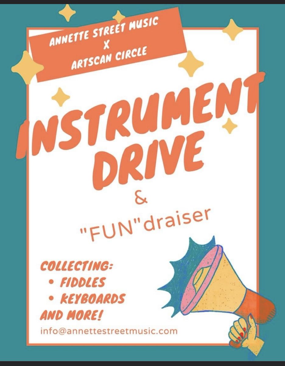 artscancircle's tweet photo. Annette Street Music is continuing their instrument drive in support of ArtsCan Circle until the end of May in Toronto! 

You can contact them at info@annettestreetmusic.com for info and drop-off details. 

#ArtsCanCircle #InstrumentDrive #AnnetteStreetMusic #MusicWorkshops https://t.co/sGbMhmDMkY