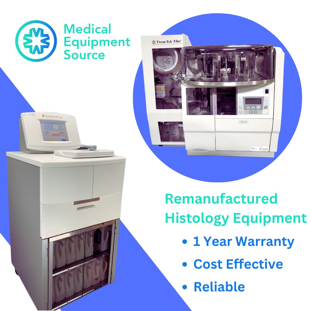 MedEquipSource's tweet photo. Medical Equipment Source remanufactures histology equipment of all major makes and models. Contact our sales team today if you want high-quality, remanufactured, reliable, and warrantied histology equipment for your lab!  

https://t.co/a612qqxpj4 https://t.co/EuWflZ5b0V