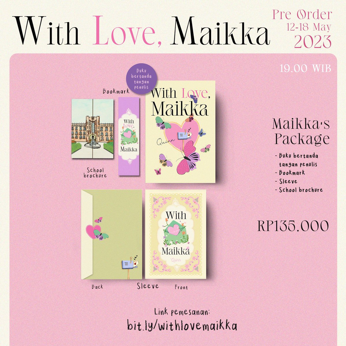 Bukune's tweet image. Too cute too handle!!! 🦋💌🍬📫💗

Semua pilihan paket “With Love, Maikka” by @sunsteIIar gemas dan lucu polll. Yakin deh kalau kelewatan PO-nya, jangan nangis ya. 🤭🤭

Sudah tahu mau beli yang mana? Drop benefit yang kalian incer di bawah👇🏻👇🏻
#WithLoveMaikka