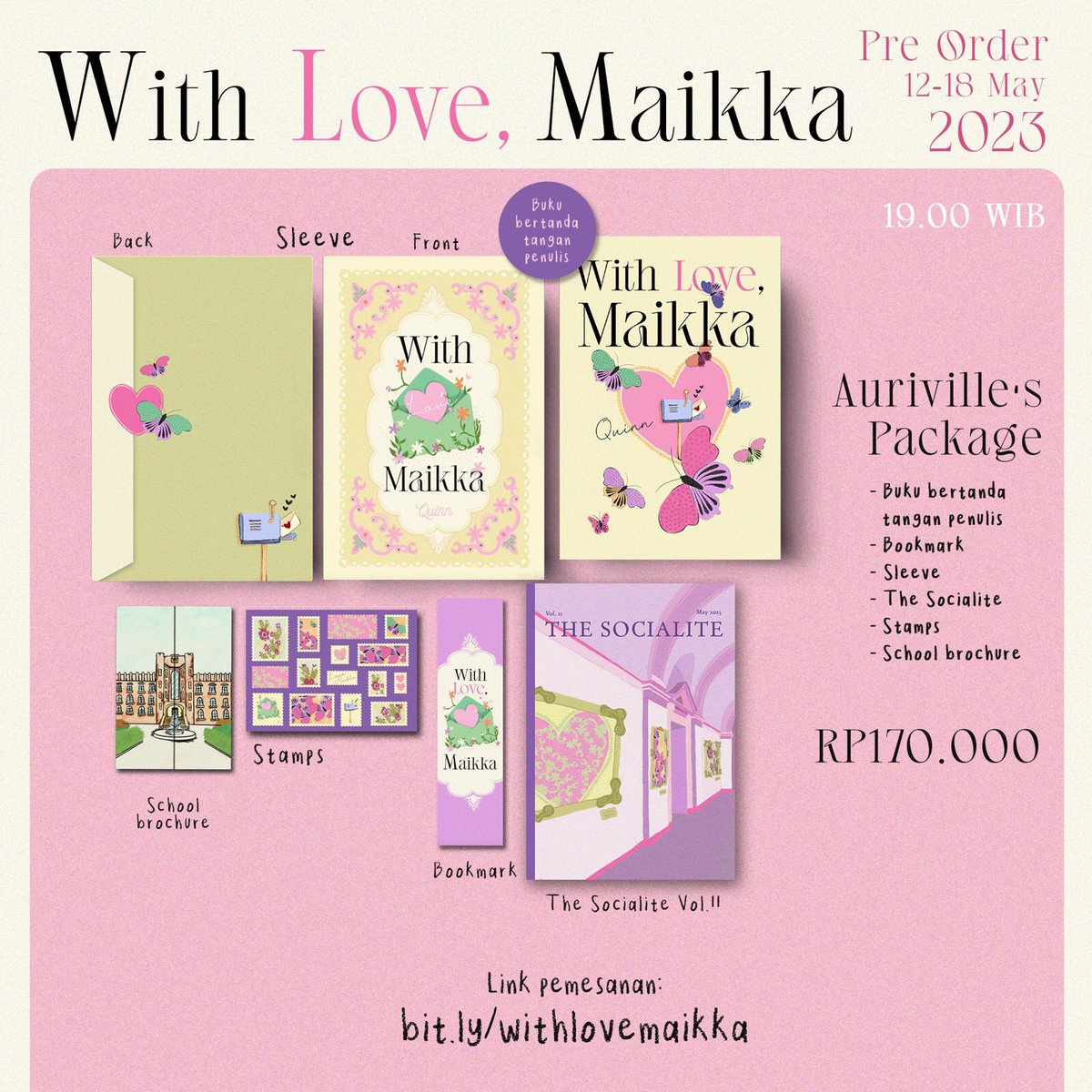 Bukune's tweet image. Too cute too handle!!! 🦋💌🍬📫💗

Semua pilihan paket “With Love, Maikka” by @sunsteIIar gemas dan lucu polll. Yakin deh kalau kelewatan PO-nya, jangan nangis ya. 🤭🤭

Sudah tahu mau beli yang mana? Drop benefit yang kalian incer di bawah👇🏻👇🏻
#WithLoveMaikka