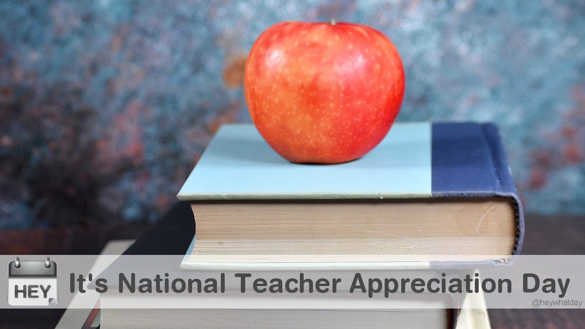 It's National Teacher Appreciation Day! 
#NationalTeacherDay #TeacherDay #Apple