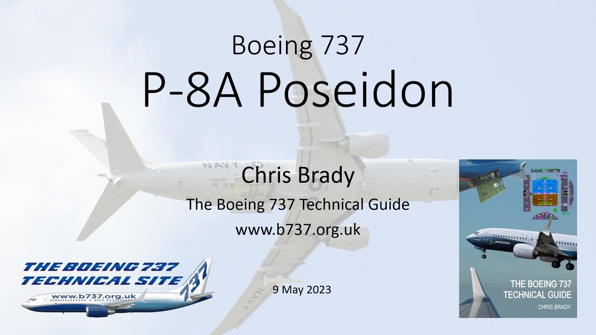 B737Tech's tweet image. My latest video is a detailed description of the P-8A Poseidon. It covers both external and internal features, flightdeck differences from the 737NG and all known derivatives &amp;amp; increments. 
youtu.be/icxKKfUQDgU