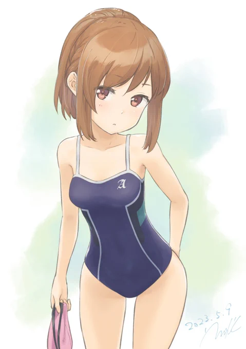 そういやひよりり先生のお誕生日だったわと思ってコロちゃん描いた ちこくちこく #アリスギアお絵かき