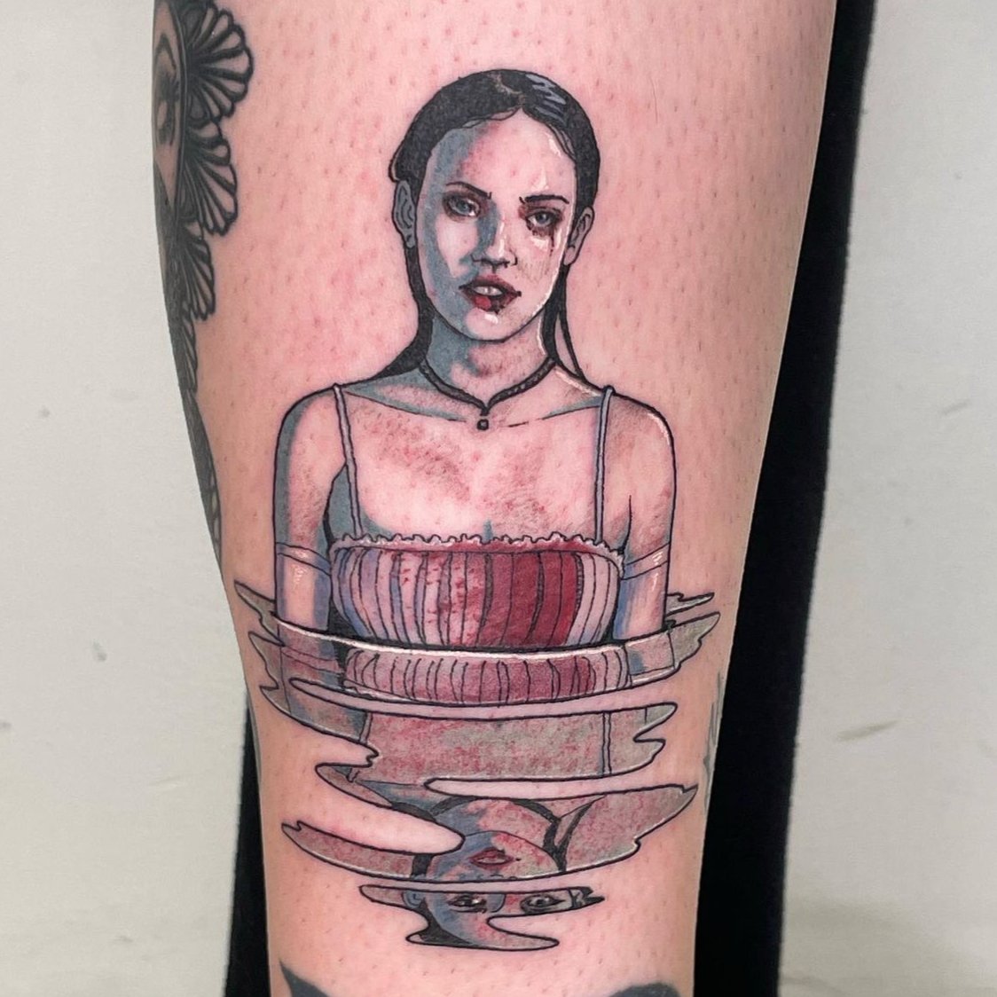 Jennifer's Body tattoo by #TeamTattd Artist, forever.scabs (on IG) 🖤✨