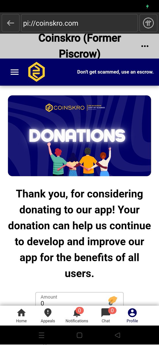 amchethan5656's tweet photo. See how many pioneers donated pi to coinskro devoloppers nobody sent pi more than 1pi because every pioneers know the value of pi #valueyourpi #PiNetwork @Coinskroteam https://t.co/gErHcnG5R3