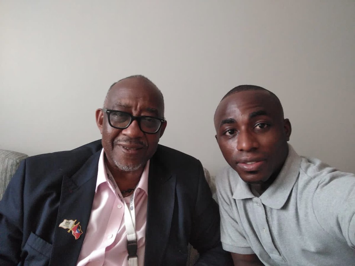 Kofi_Apori's tweet photo. As we age in life we learn to appreciate those who gives us hope and today I am not just happy but privileged to celebrate one of such gems.

#HappyBirthday 🎂 to a mentor, friend, founder of AFROCAY (Ambassador Brig. General Chief Dr. Wallace Williams)

Cheers 🥂 to more years. https://t.co/faFZCzzurC