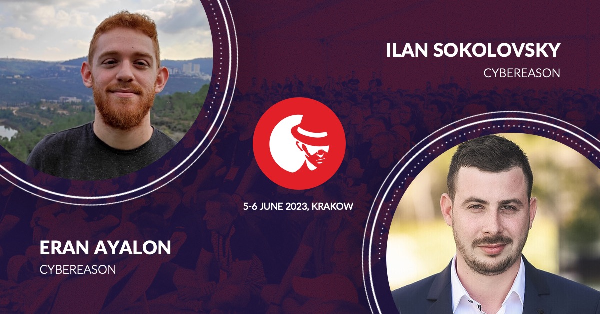 Meet two experts from the @cybereason Security Research Team! 💪 Eran Ayalon and Ilan Sokolovsky will talk about container escapes. ➡️ Details 👉 bit.ly/42jGfau #CONFidenceConf #cybersecurity #conference #speaker #containers #attack