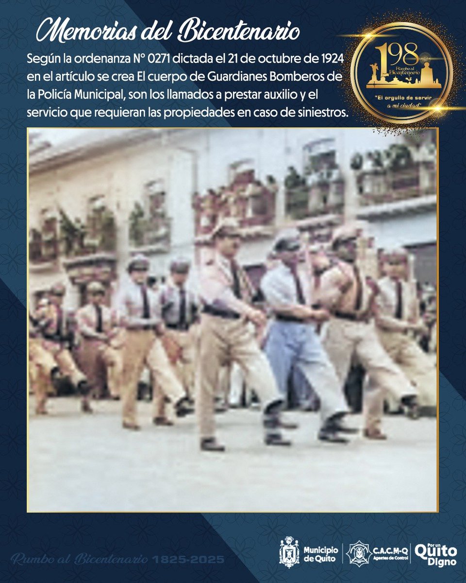 AldasRamiro's tweet photo. 👨🏻‍✈️⏳🛕 Nuestra vocación de servicio se refleja en el trabajo realizado desde nuestros inicios como Institución que trabaja por la comunidad. 

#MemoriasDelBicentenario
#SomosAgentesDeQuito 💙 https://t.co/8b14BE9LGs