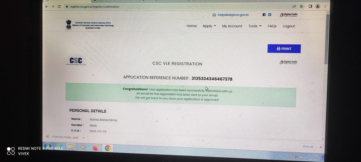 <a href="/CSCegov_/">CSCeGov</a> My Name is G BALAKRISHNA,From Telangana My CSC Registration Reference Number is-3135334346467378.I have successfully completed the TEC final exam, then I applied for CSC ID ago 09-02-2023 ,But I have not got my CSC ID yet, Please see the details and  Approve My CSC appl