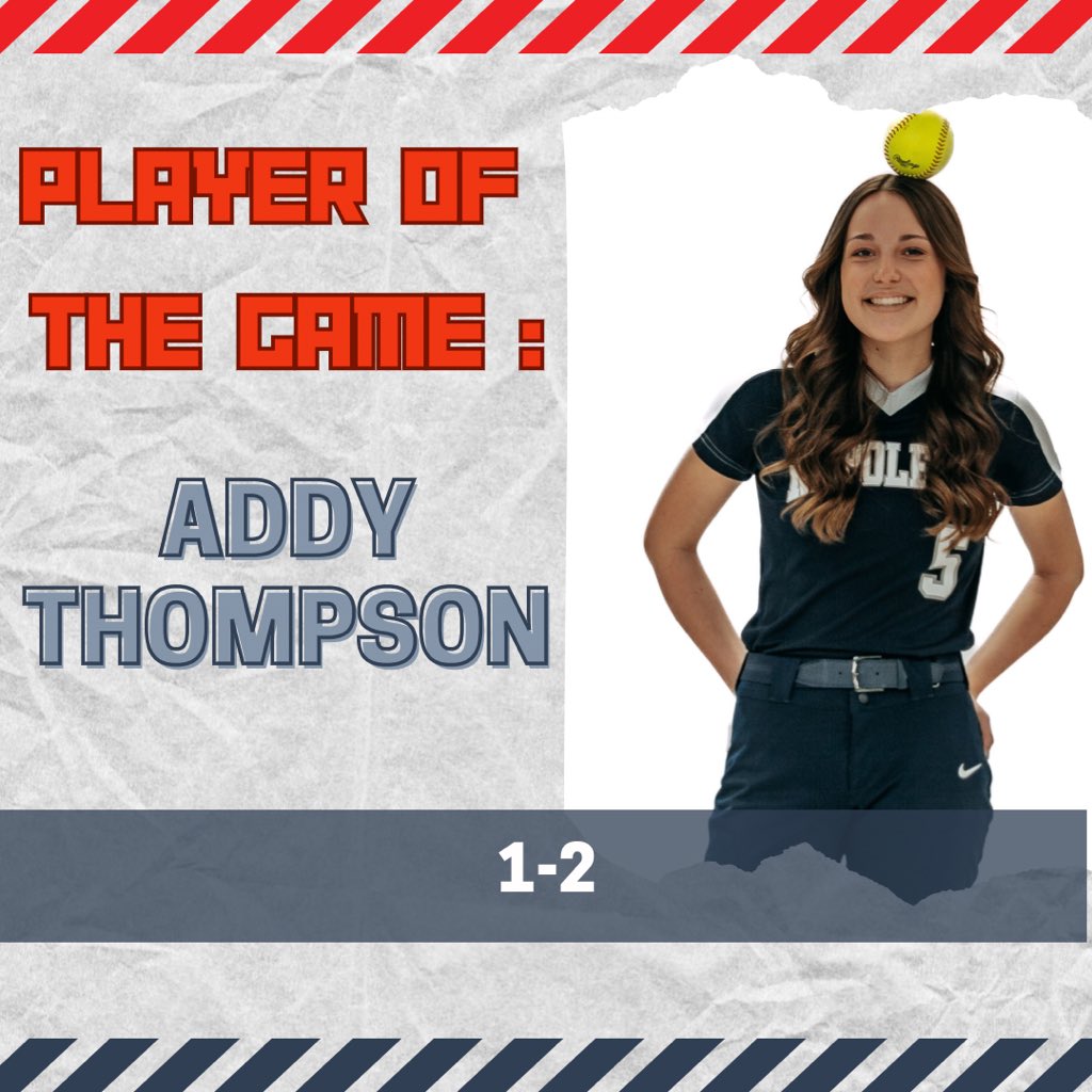 NapSoftball20's tweet photo. Congratulations to Addy on player of the game! Great job at the plate and behind the plate catching! https://t.co/7cMXNRhRKl