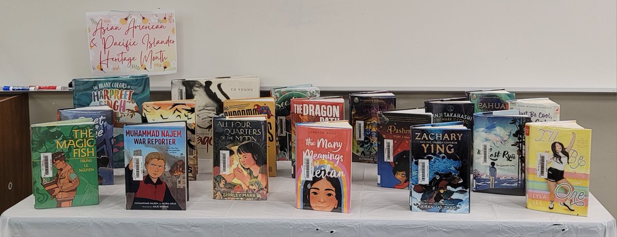White MS Library (@whitemslibrary) on Twitter photo It might be the last month of school, but doesn't stop us from creating displays for Asian American and Pacific Islander Heritage Month! <a href="/edwhiteneisd/">Ed White MS</a> <a href="/dataedwhite/">DATA @ ED WHITE</a> #NEISDLIBS It might be the last month of school, but doesn't stop us from creating displays for Asian American and Pacific Islander Heritage Month! <a href="/edwhiteneisd/">Ed White MS</a> <a href="/dataedwhite/">DATA @ ED WHITE</a> #NEISDLIBS