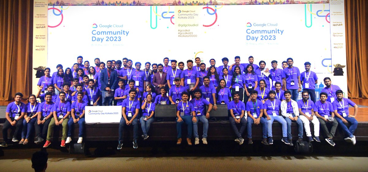 It was an amazing experience to work with these awesome folks for India's largest cloud conference 'Google Cloud Community Day Kolkata 2023❤️ ' Thank you @xprilion da and @mdnasirulhaque da for giving me this opportunity 💙 @gdgcloudkol #kolkata10000 #GCCDKol