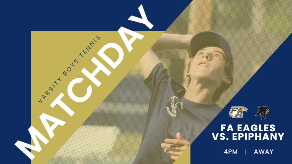 FA Tennis travels to The Epiphany School for the NCISAA State Playoffs today. Match starts at 4pm. Good luck Boys. #myfa #soarhigher