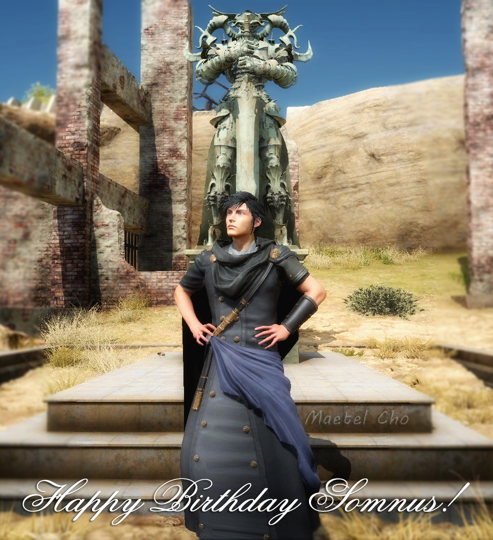YamiNoMaetel's tweet image. Happy Birthday Somnus! 🥂🎂🎁🎉💕💗💖💝💞
#HBDsomnus #Somnus #somnusluciscaelum #ソムヌス #ソムヌス・ルシス・チェラム #FFXV