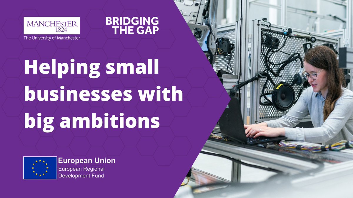 The clock is ticking on European-funded Bridging the Gap innovation programme ⏲️

We help SMEs adopt the more sustainable material #graphene, creating new products, jobs, and a thriving start-up community.

Get in touch with our team before end of June: graphene@manchester.ac.uk