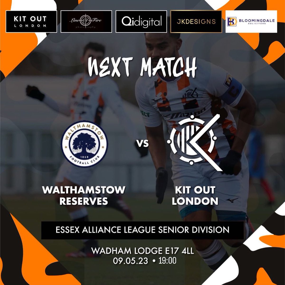 🏟 Wadham Lodge E17 4LL
🏆 @essexallianceleague 
🗓 09/05/23
⏰ 19:00GMT
🆚️ @stowfcreserves 
.
.
.
.
#footballlove #kitoutlondon #london #soccer #grassrootsfootball #ballers #eastlondon #youtube #photo #facebook #instagram #twitter #socialmedia #ourcityourrules