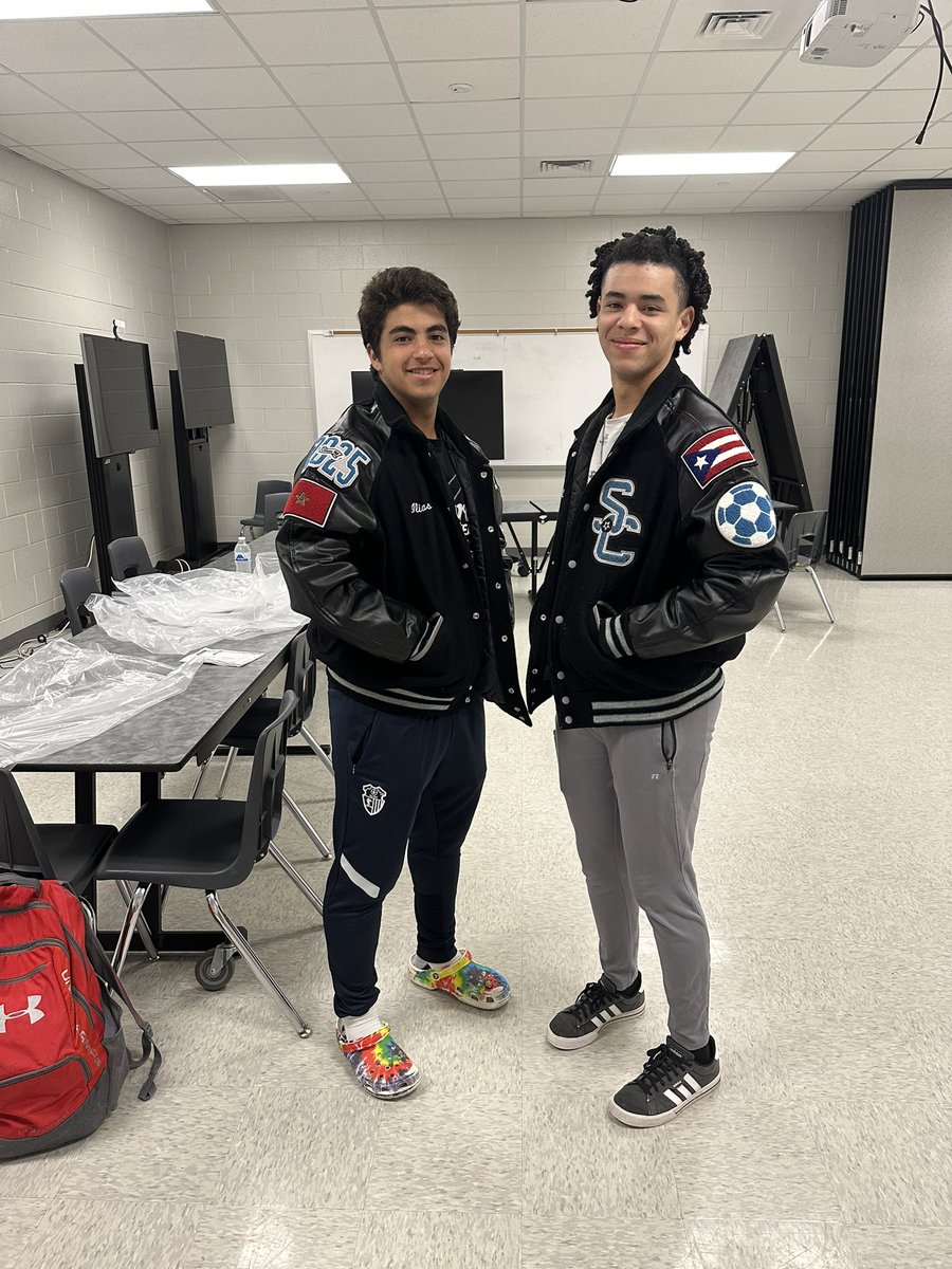 Congrats to letterman Ilias El-Fadili on getting your jacket today! FINS UP!