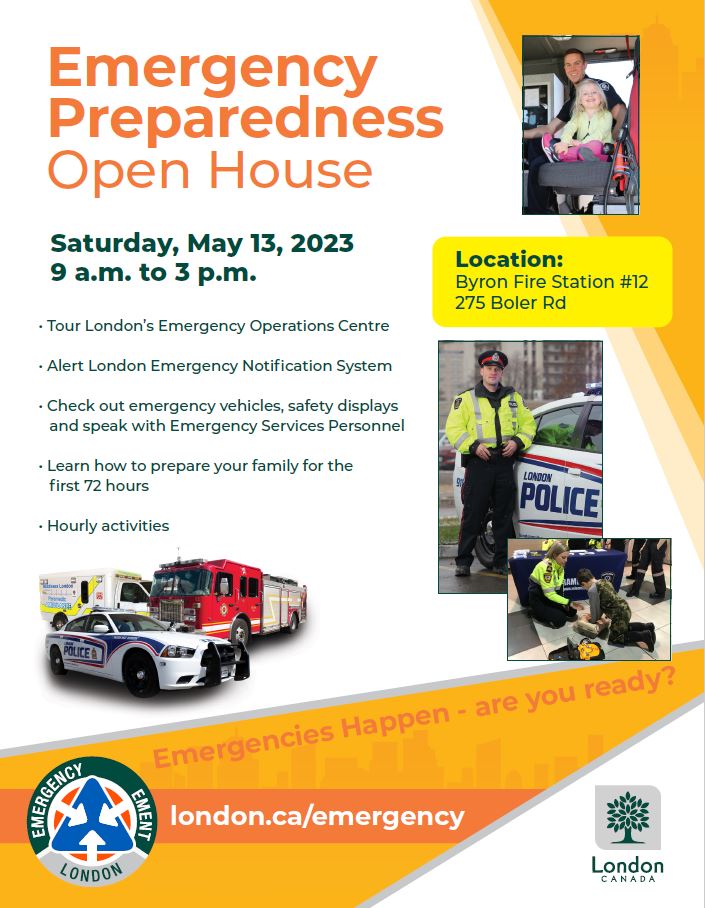 Join us &amp; our community partners on Sat, May 13 at Byron Fire Station #12 for the #EPWeek open house. Bring the family! 
Learn more at bit.ly/42DlBSL #ldnont