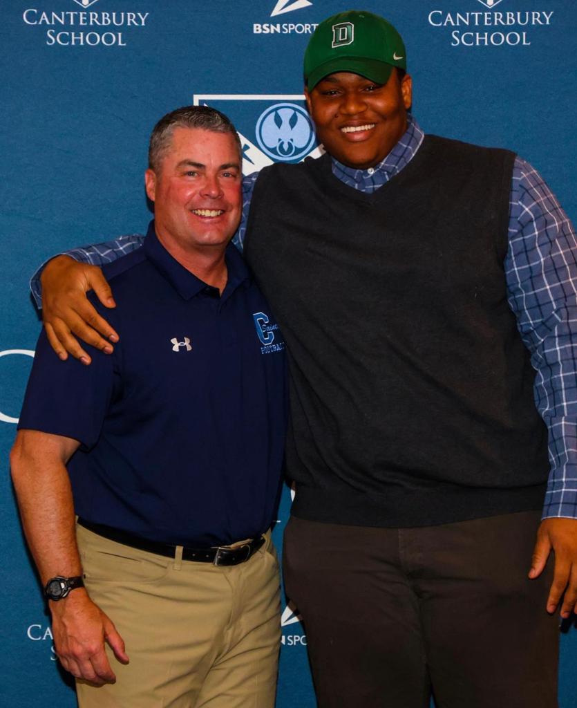 Gridiron Imports Foundation (@gridironimports) on Twitter photo A few more great shots of Nigerian Family Member, Godson Ajoku, celebrating his acceptance and signing at Canterbury School with Dartmouth College of the Ivy League
<a href="/gajoku23/">Godson Ajoku</a> <a href="/DartmouthFTBL/">Dartmouth Football</a> <a href="/coachirishodea/">Danny O'Dea</a> <a href="/cburyNews/">Canterbury School</a> @canterburyfootball <a href="/CburyFootball/">Canterbury Football</a> A few more great shots of Nigerian Family Member, Godson Ajoku, celebrating his acceptance and signing at Canterbury School with Dartmouth College of the Ivy League
<a href="/gajoku23/">Godson Ajoku</a> <a href="/DartmouthFTBL/">Dartmouth Football</a> <a href="/coachirishodea/">Danny O'Dea</a> <a href="/cburyNews/">Canterbury School</a> @canterburyfootball <a href="/CburyFootball/">Canterbury Football</a>