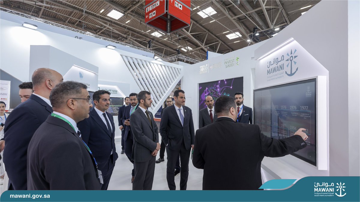 MawaniKSA's tweet photo. لتعزيز ريادتنا ومواصلة تقدمنا وتفوقنا، نستفتح مشاركتنا في اليوم الأول من معرض Transport Logistic بمدينة ميونخ الألمانية، للاطلاع على التجارب العالمية وبحث تطوير البنية التحتية للخدمات اللوجستية.
#رؤية_السعودية_2030 https://t.co/cMmk4fhZTe